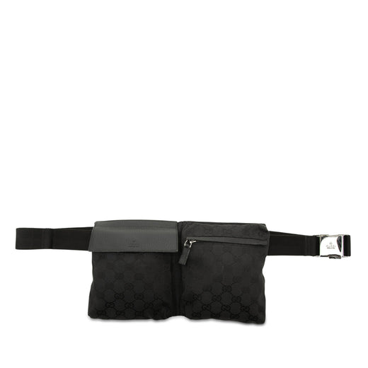 GG Canvas Double Pocket Belt Bag - Image 1