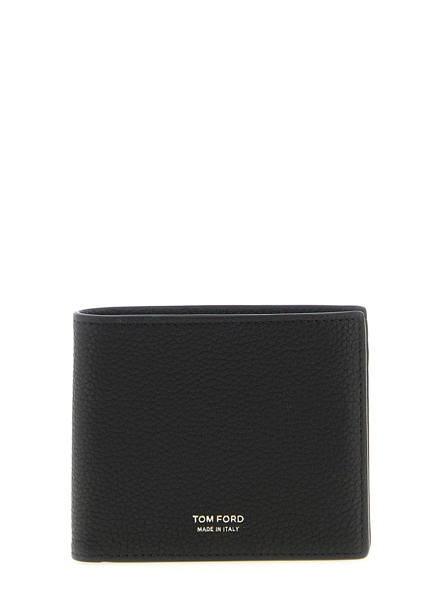Tom Ford Hammered Leather Wallet — Black