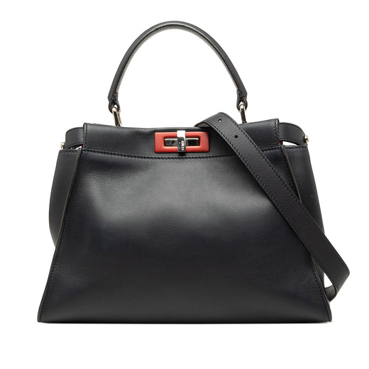 Medium Leather Peekaboo Iconic Satchel - Image 1