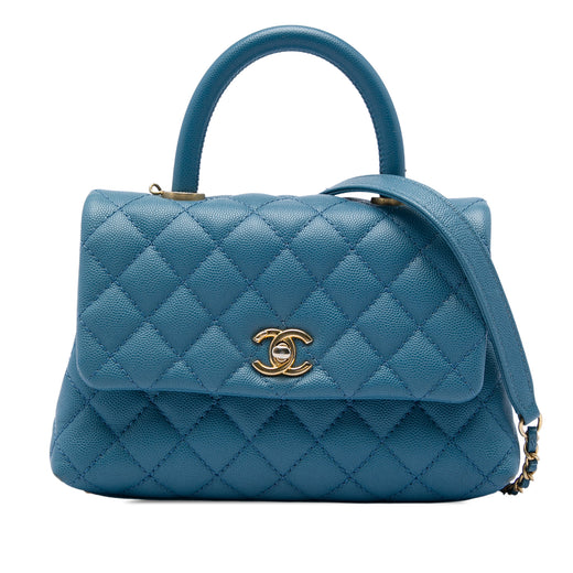 Mini Caviar Coco Top Handle Bag - Image 1