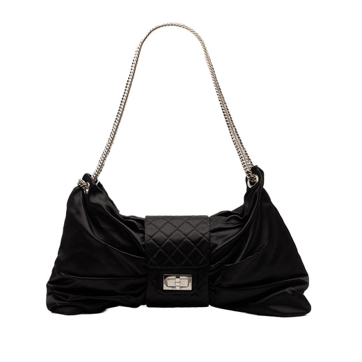 Medium Satin Bow Mademoiselle Shoulder Bag - Image 1