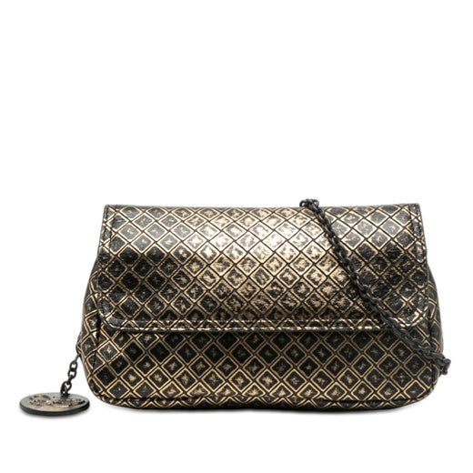 Metallic Calfskin Intrecciomirage Chain Flap Crossbody - Image 1