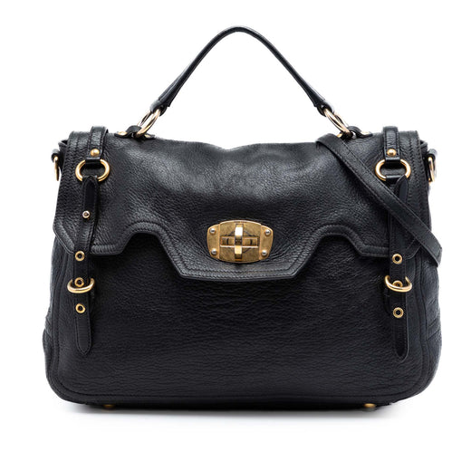 Cervo Deerskin Buckles East West Satchel - Image 1