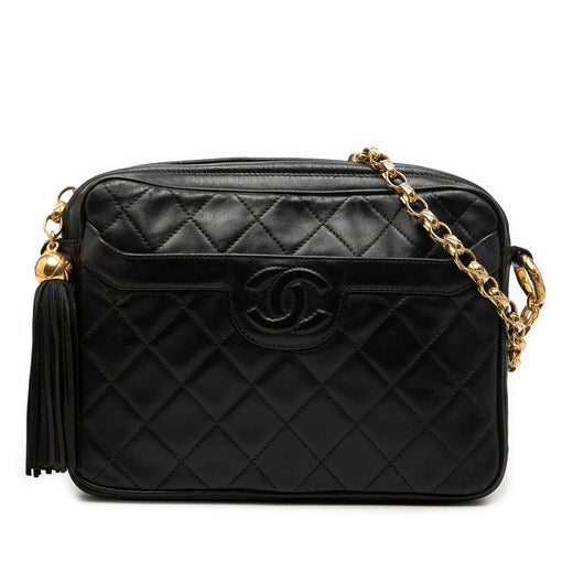 CC Quilted Lambskin Tassel Camera Bag - Image 1
