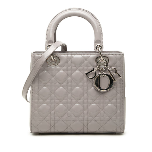Medium Patent Cannage Lady Dior - Image 1