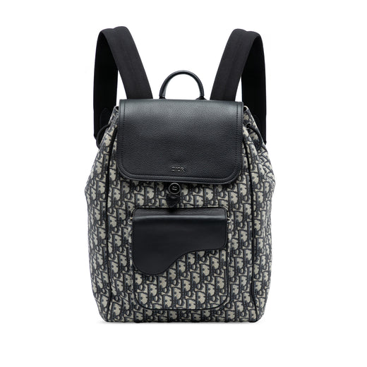 Oblique Canvas Saddle Backpack - Image 1