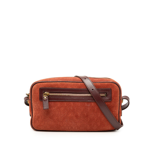 Suede Monogram All Over Camera Bag - Image 1