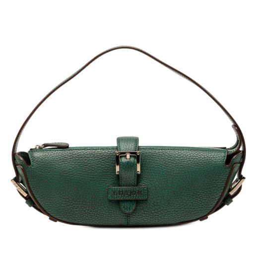 Mini Pebbled Leather Baguette Boat Bag - Image 1