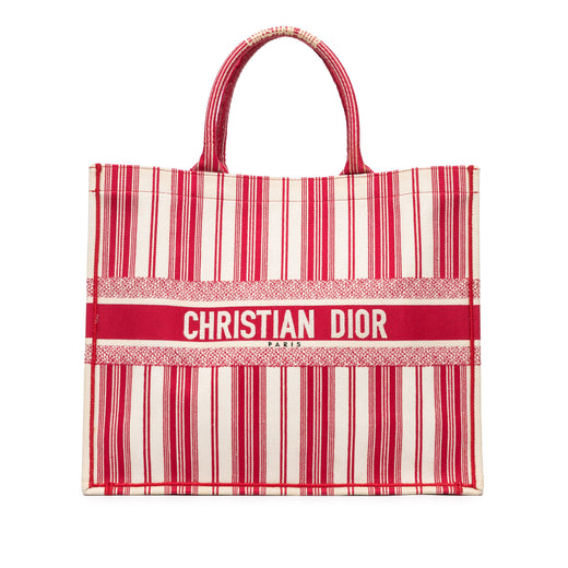Large Striped Book Tote - Image 1