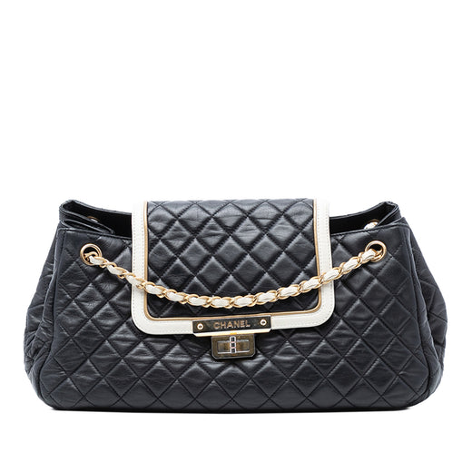 Medium Quilted Lambskin Reissue 2.55 East West Mademoiselle Accordion Flap - Image 1