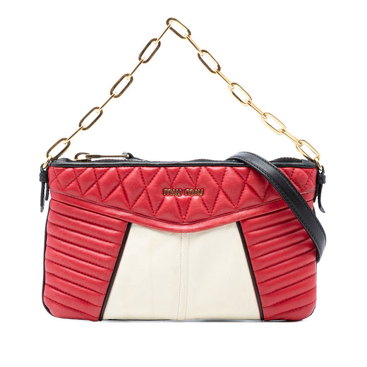 Bicolor Nappa Biker Satchel - Image 1