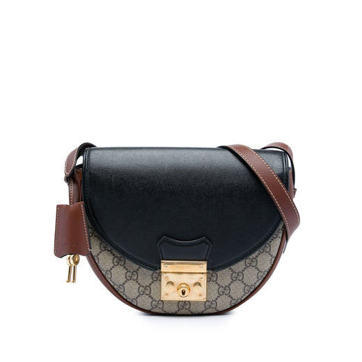 GG Supreme Saddle Padlock Crossbody - Image 1