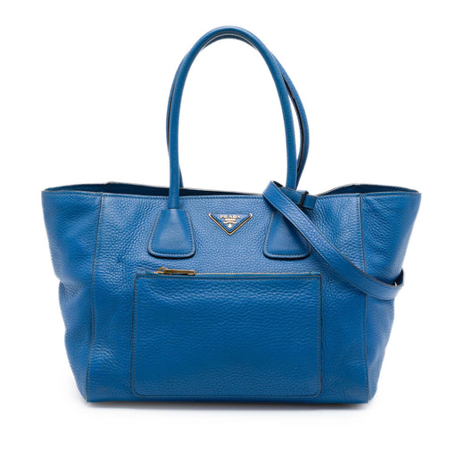 Vitello Daino Front Pocket Open Convertible Tote - Image 1