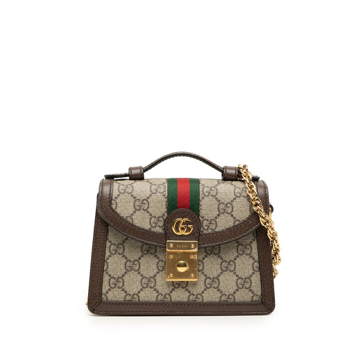 Small GG Supreme Web Ophidia Top Handle Bag - Image 1