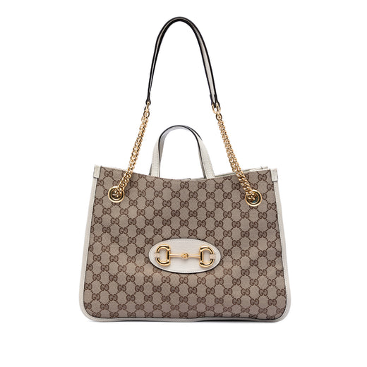 Medium GG Canvas Horsebit 1955 Chain Tote - Image 1