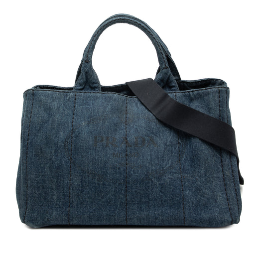 Denim Canapa Logo Satchel - Image 1
