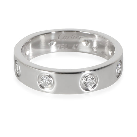 Cartier White Gold Diamond Small Model Love Ring 18k