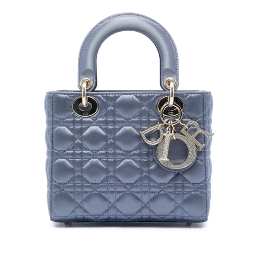Small Satin Cannage Swarovski Lady Dior - Image 1