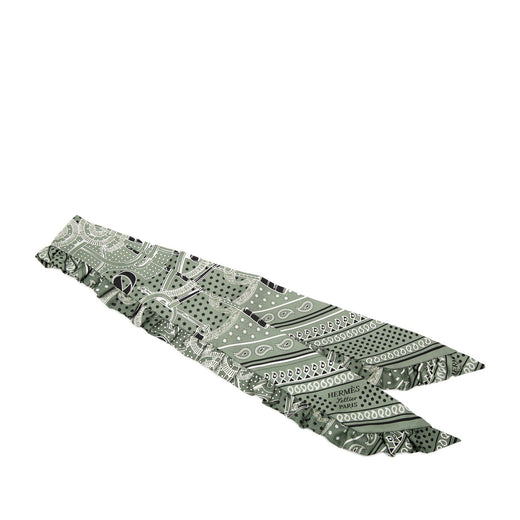 Eperon d Or Bandana Ruffled Twilly Silk Scarf - Image 1