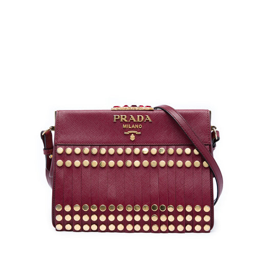 Studded Saffiano Lux Idol Crossbody - Image 1