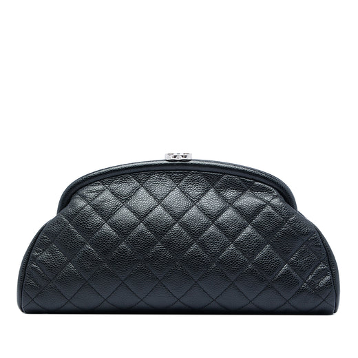 Quilted Caviar Timeless Kisslock Clutch - Image 1