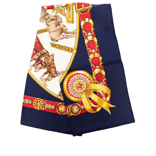 Chevaux de Trait Silk Scarf 90 - Image 1