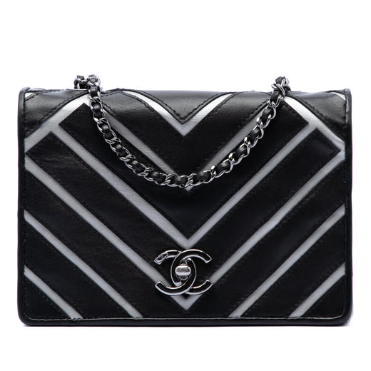 Small Chevron Lambskin Couture Flap - Image 1