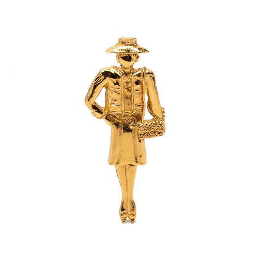Gold Plated Coco Mademoiselle Pin Brooch - Image 1