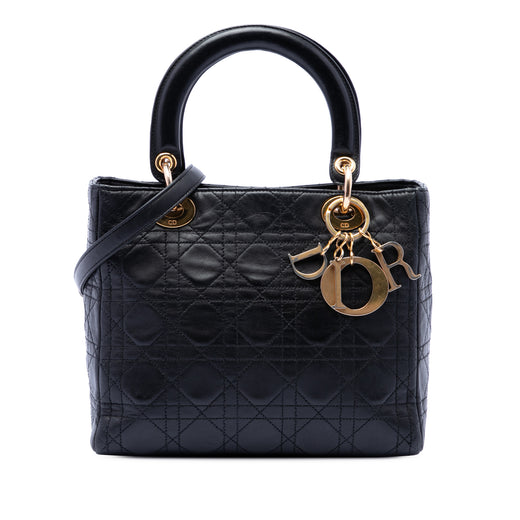 Medium Lambskin Cannage Lady Dior - Image 1