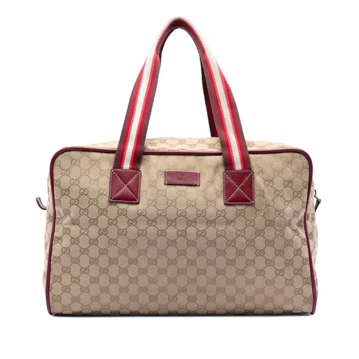 GG Canvas Web Travel Bag - Image 1
