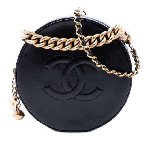 Glazed Calfskin Round As Earth Evening Bag - Image 1