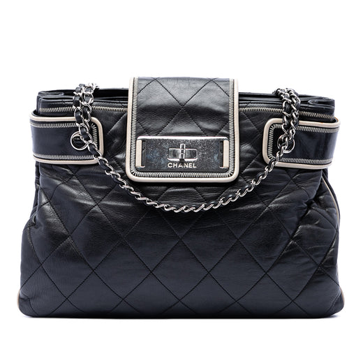 Quilted Aged Calfskin Mademoiselle Turnlock North South Tote - Image 1