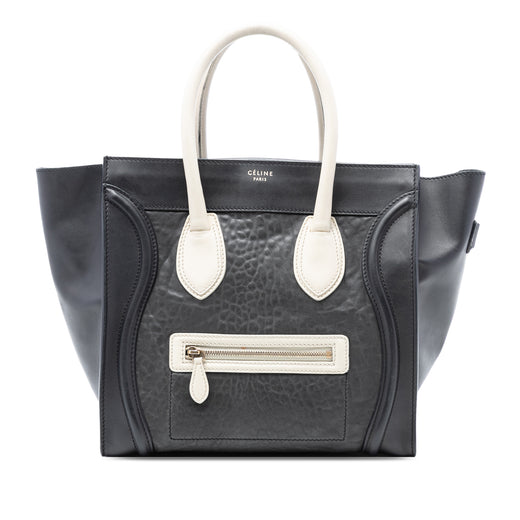 Mini Embossed Calfskin Luggage Tote - Image 1
