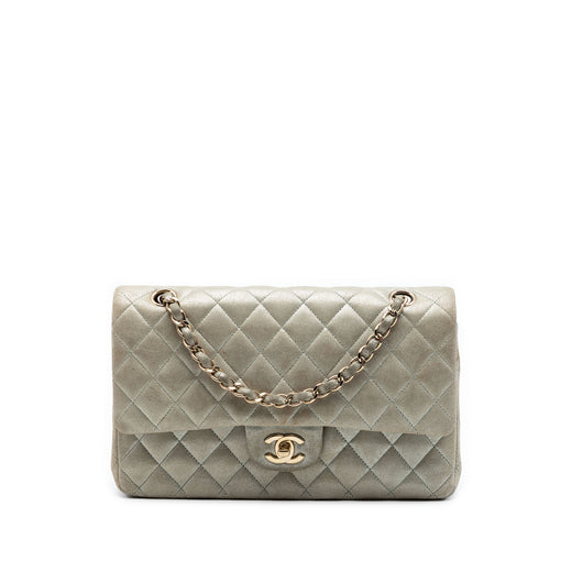 Medium Classic Iridescent Lambskin Double Flap - Image 1