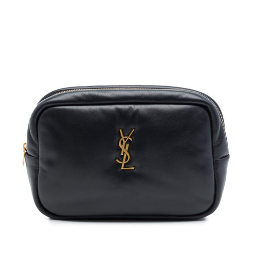 Small Padded Lambskin Monogram Calypso Cosmetic Pouch - Image 1
