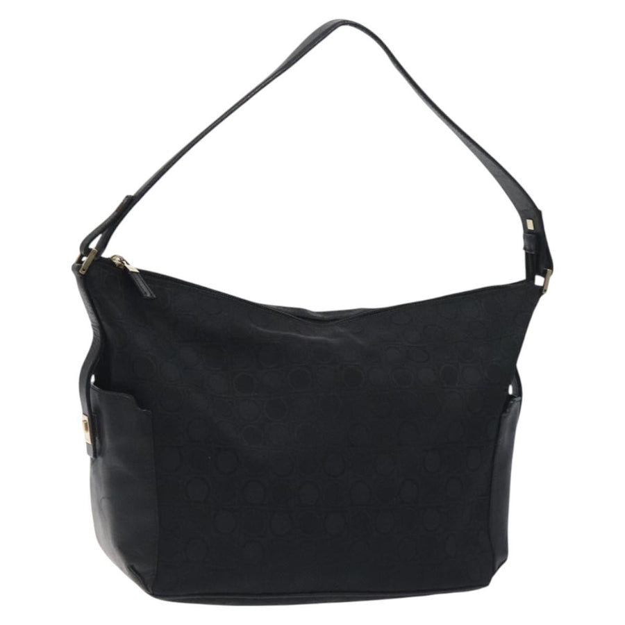 Salvatore Ferragamo Shoulder Bag Canvas Black