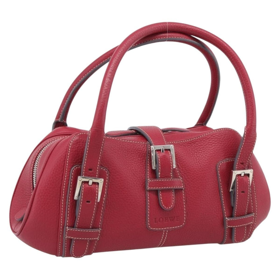 Loewe Senda Leather Red Bag