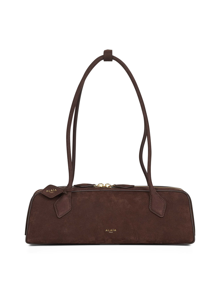 Alaïa Shoulder Bag — Brown Calf Leather