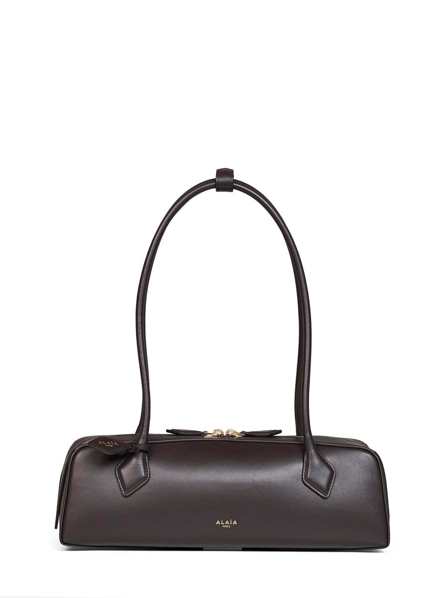 Alaïa Le Teckel Shoulder Bag — Brown Calf Leather