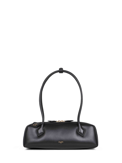 Alaïa Le Teckel Shoulder Bag — Black Lambskin