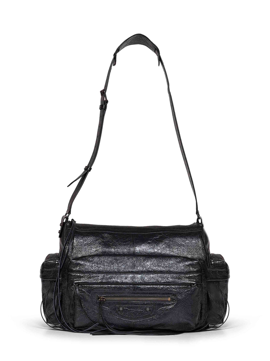 Balenciaga Crossbody Bag — Black Goatskin