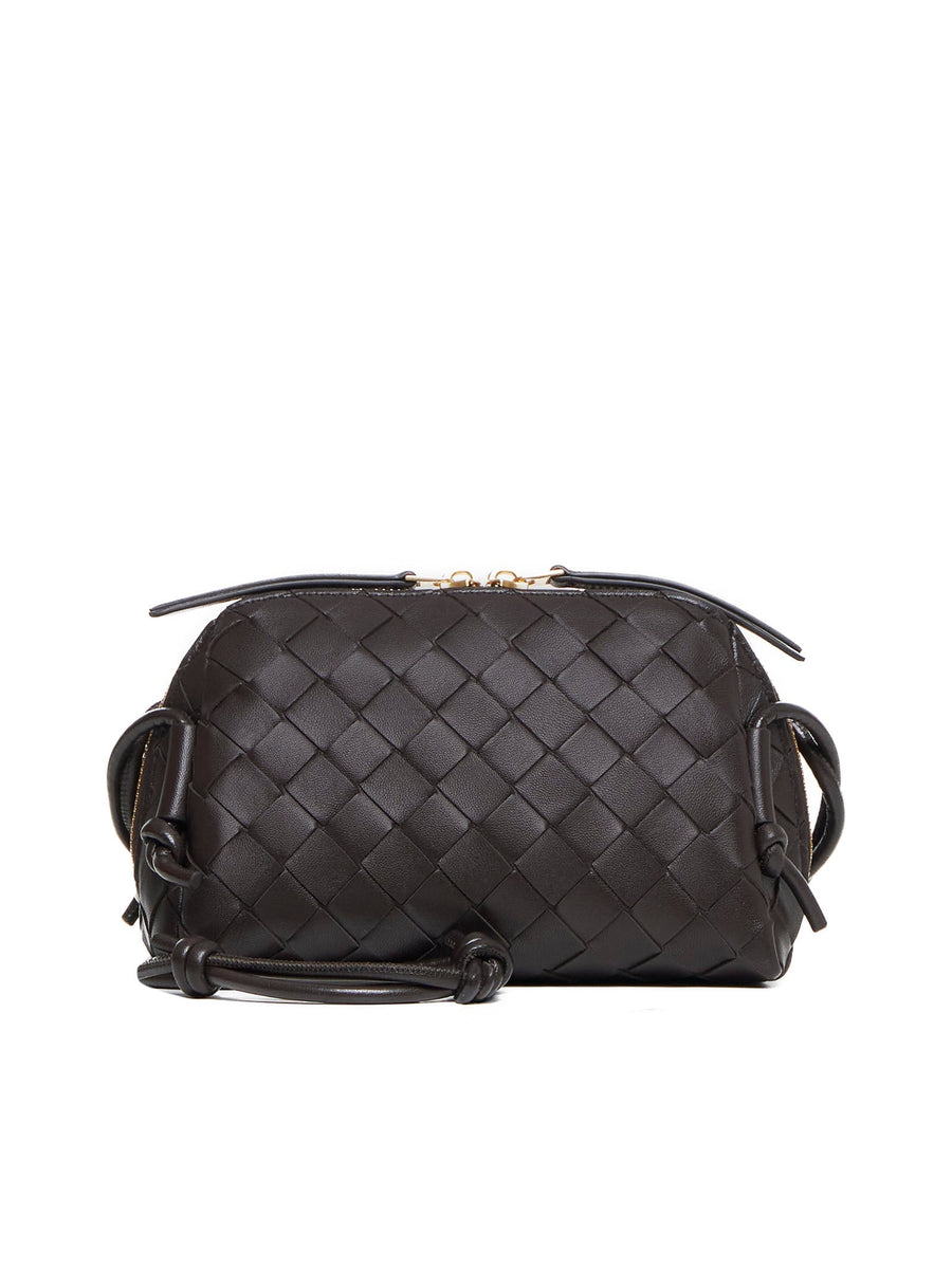 Bottega Veneta Shoulder Bag — Brown Lambskin
