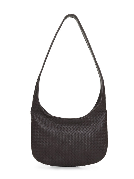 Bottega Veneta Veneto Shoulder Bag — Brown Lamb Skin
