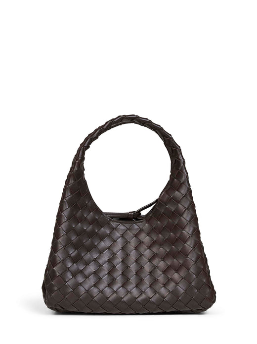 Bottega Veneta Shoulder Bag — Brown Lambskin