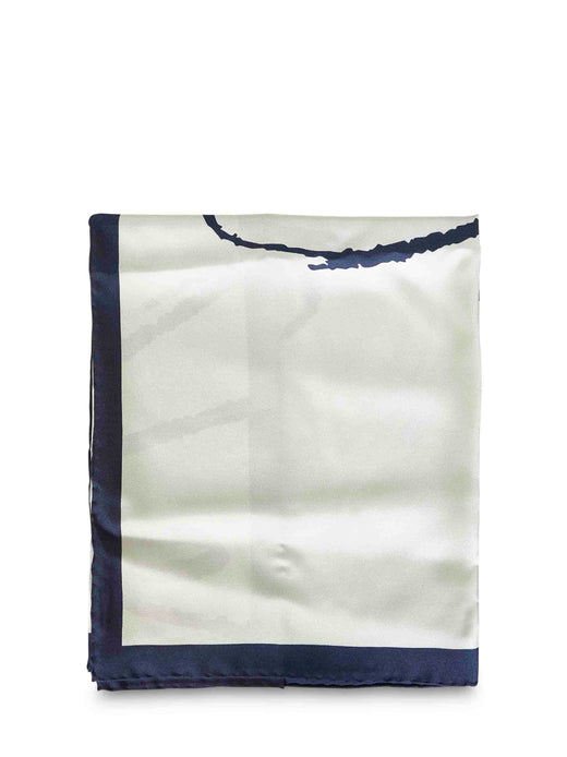 Bottega Veneta Silk Scarf — Green Scarfs