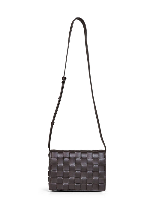 Bottega Veneta Orto Crossbody Bag — Brown Calfskin Leather