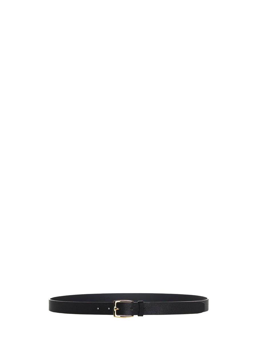 D 4.0 Saffiano Leather Belt — Black Calf