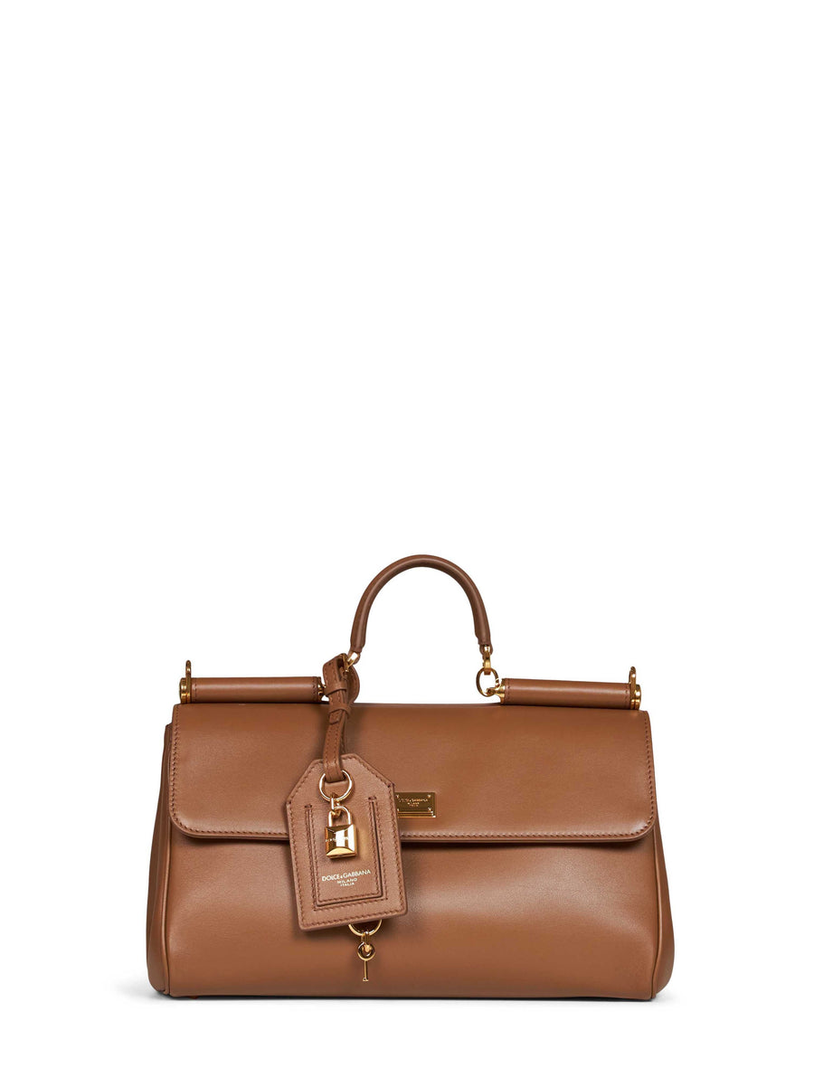 Dolce & Gabbana Shoulder Bag — Brown Calf Leather