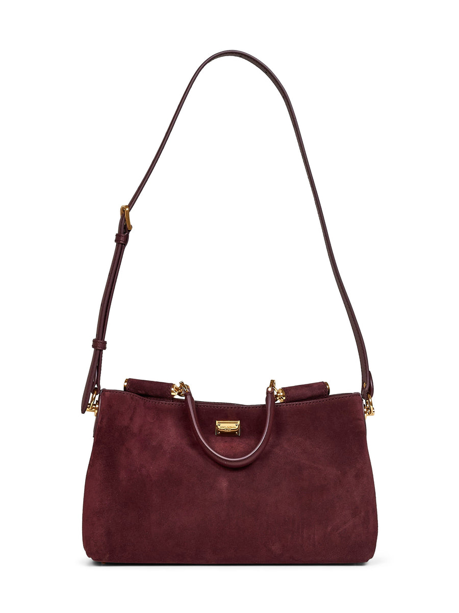 Dolce & Gabbana Vittoria Shoulder Bag — Red Calf Leather