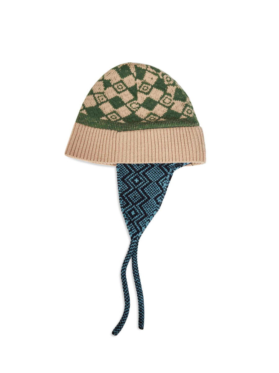 Dries Van Noten 0222034707106 Beanie — Multicolor Wool Beanies